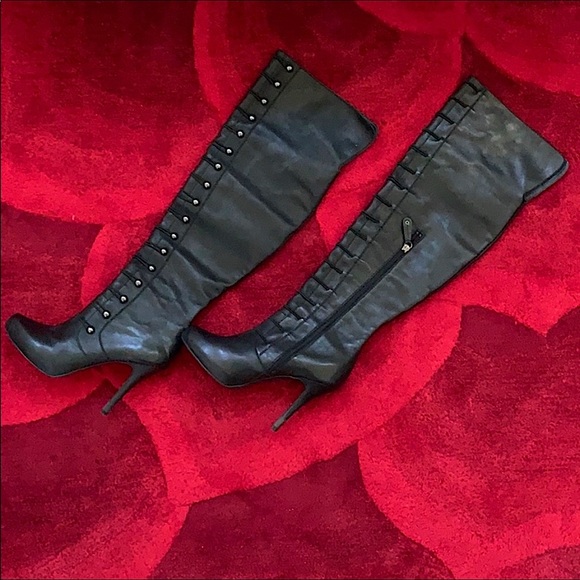 Over The Knee Leather Boots 👢👢 - Picture 2 of 8